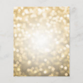 Elegant modern Gold 40th Birthday Party Invite Flyer (Achterkant)