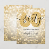 Elegant modern Gold 60e verjaardag (Voorkant / Achterkant)
