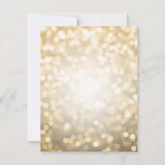 Elegant modern Gold 70e verjaardag Kaart (Achterkant)