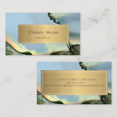Elegant modern Gold Alcohol Inkt Visitekaartje (Voorkant / Achterkant)