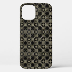 Elegant modern Gold Art Deco Squares Tegels Patroo Case-Mate iPhone Case