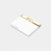 Elegant modern Gold Bow - op maat gemaakt Post-it® Notes (Schuin)