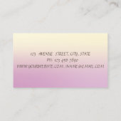 Elegant Modern Gold Brush Stroke Geometric, Ombre Visitekaartje (Achterkant)