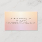 Elegant Modern Gold Brush Stroke Geometric Visitekaartje (Achterkant)