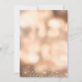 Elegant Modern Gold Confetti, Bokeh Sweet 16 Kaart (Achterkant)
