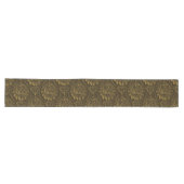 Elegant Modern Gold  Damask Popular Lange Tafelloper (Horizontaal)
