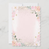 Elegant Modern Gold Diamonds Snowflakes Kaart (Achterkant)