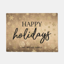 Elegant modern Gold en zwart Prettige feestdagen