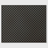 Elegant modern Gold Fence Chain Patroon | Cadeaupapier (Vlak)