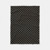 Elegant modern Gold Fence Chain Patroon | Fleece Deken (Voorkant)