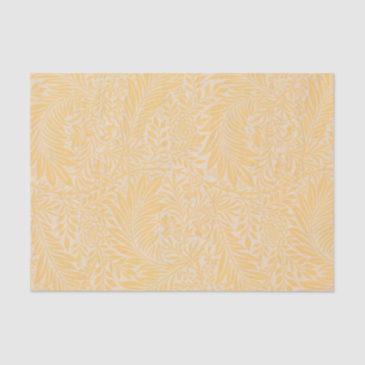 Elegant modern Gold Floral Pattern Tissuepapier (Voorkant)