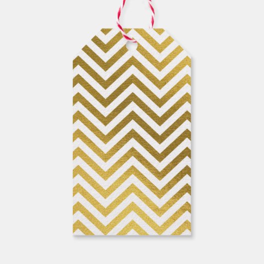 Elegant & Modern Gold Foil kerstfamilie Foto Cadeaulabel (Achterkant)