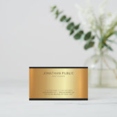 Elegant modern Gold Glamor Professional Uniek Visitekaartje (Staand voorkant)