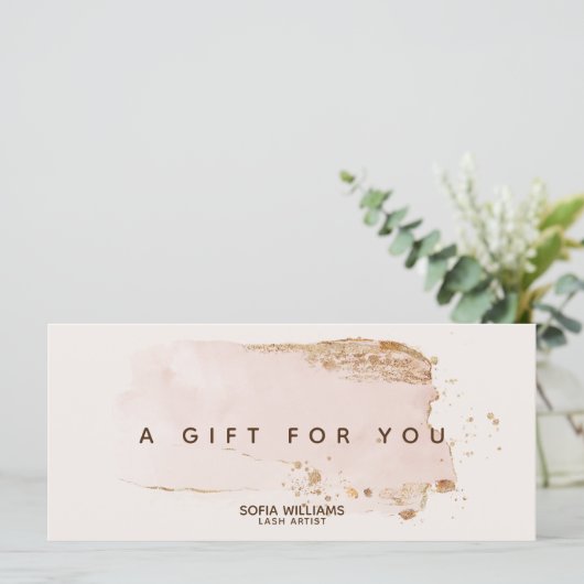 Elegant modern Gold Glitter Blush Pink (Staand voorkant)