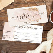 Elegant modern Gold Glitter Blush Pink