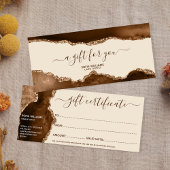 Elegant modern Gold Glitter Brown Agate