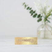 Elegant Modern Gold Glitter Brush Stroke, Geometri Mini Visitekaartje (Staand voorkant)
