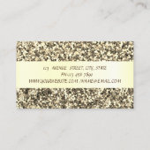 Elegant Modern Gold Glitter, Faux Lashes Visitekaartje (Achterkant)