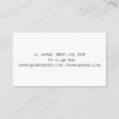 Elegant Modern, Gold Glitter Lashes, Makeup kunste Visitekaartje (Achterkant)