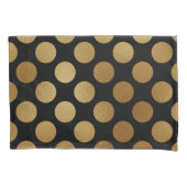 Elegant modern Gold Gradient Polka Dots Pattern | Kussensloop (Voorkant-Links)