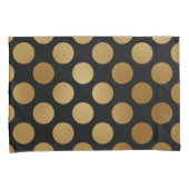 Elegant modern Gold Gradient Polka Dots Pattern | Kussensloop (Voorkant-Rechts)
