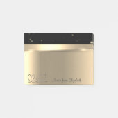 Elegant modern Gold Hearts - op maat gemaakt Post-it® Notes (Voorkant)