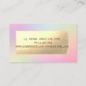 Elegant Modern Gold Lace Ombre Visitekaartje (Achterkant)