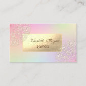 Elegant Modern Gold Lace Ombre Visitekaartje (Voorkant)