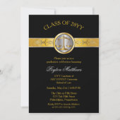 Elegant modern Gold Law School Afstuderen nodigt u Kaart (Voorkant)