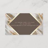 Elegant Modern, Gold Lijst, Glitter, Magnolia Visitekaartje (Achterkant)