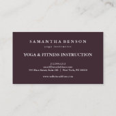 Elegant Modern Gold Lotus Logo Stijlvol koper Visitekaartje (Achterkant)