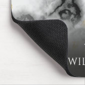 Elegant modern Gold Marble Monogram op maat Muismat (Hoek)