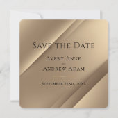 Elegant modern Gold Save The Date (Voorkant)