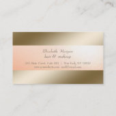 Elegant Modern Gold Scissors Loyalty Kaart (Achterkant)