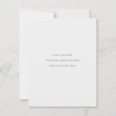 Elegant modern Gold Script Photo Wedding Bedankkaart (Achterkant)