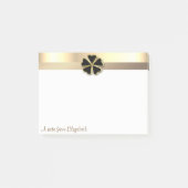 Elegant Modern Gold Shamrock - Gepersonaliseerd Post-it® Notes (Voorkant)
