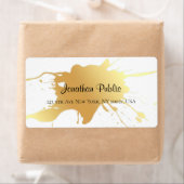 Elegant modern Gold Splash Professional - verzendi Etiket (Insitu)