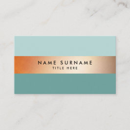 Elegant modern Gold Stripe Calm Visitekaartje