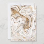 Elegant Modern Gold Tiara, bruin marmer Kaart (Achterkant)