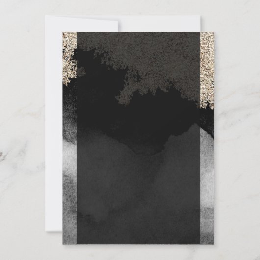 Elegant Modern Gold Tiara, marmer, Confetti Kaart (Achterkant)