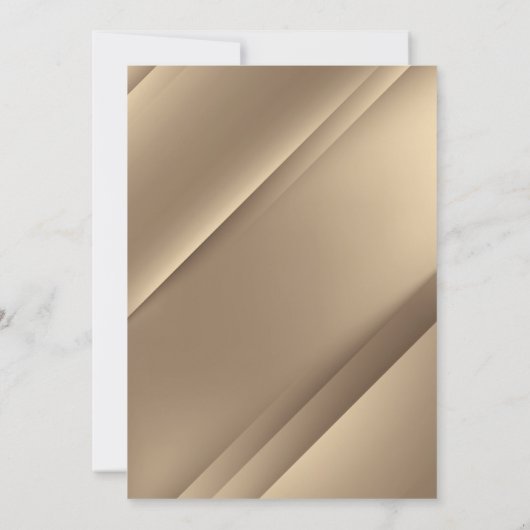 Elegant Modern Gold Wedding Uitnodiging (Achterkant)