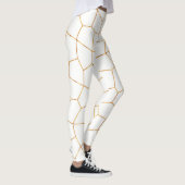 Elegant modern Gold White Glas in lood Collectie Leggings (Rechts)