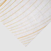 Elegant modern Gold White Leaves Line Collectie Tissuepapier (Detail)