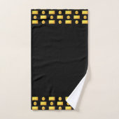 Elegant Modern Golden & Black Bad Handdoek (Handdoek)