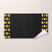 Elegant Modern Golden & Black Bad Handdoek (Handdoek)