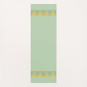 Elegant, Modern Golden Buddha on Laurel Green Yogamat (Voorkant)