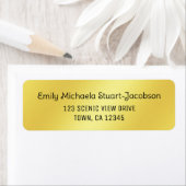 Elegant Modern Golden Casual Contemporary Script Etiket (Insitu)