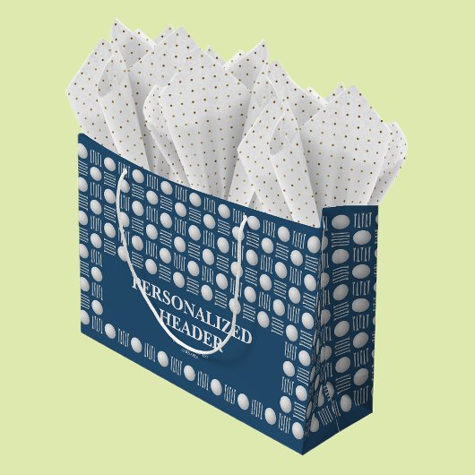 Elegant Modern Golfbal & T-shirt Royal Blue Groot Cadeauzakje