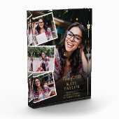 Elegant Modern Goud Afstuderen 4 Fotoblokken (Links)