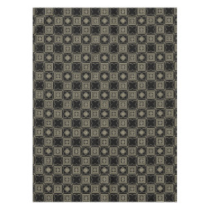 Elegant Modern Goud Art Deco Vierkante Tegels Patr Tafelkleed